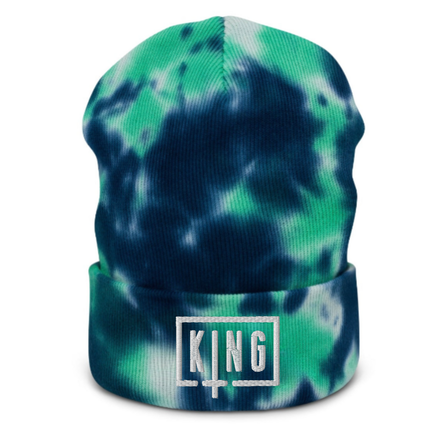 sullivan king embroidered tie dye beanie