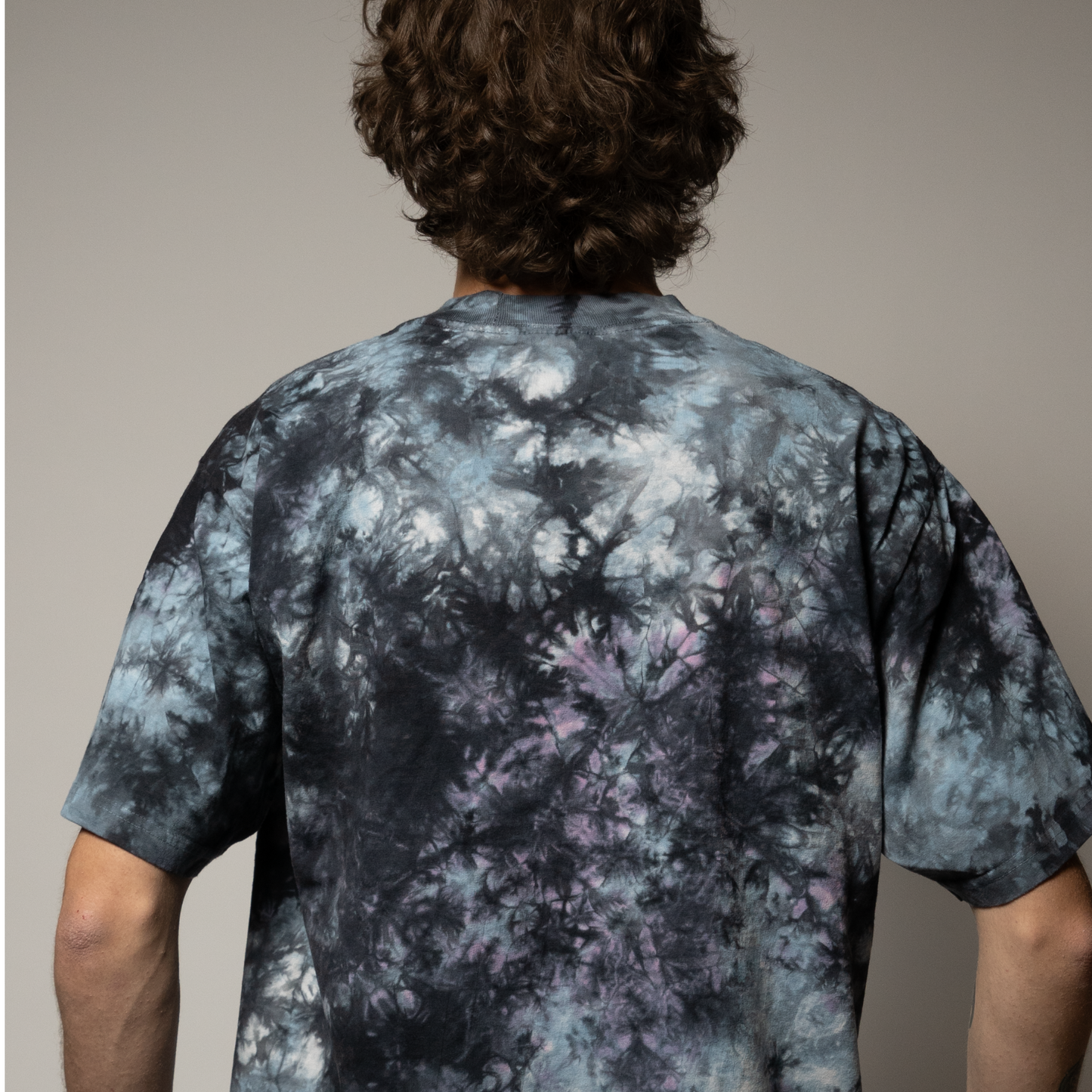 Griz embroidered oversized tie-dye t-shirt