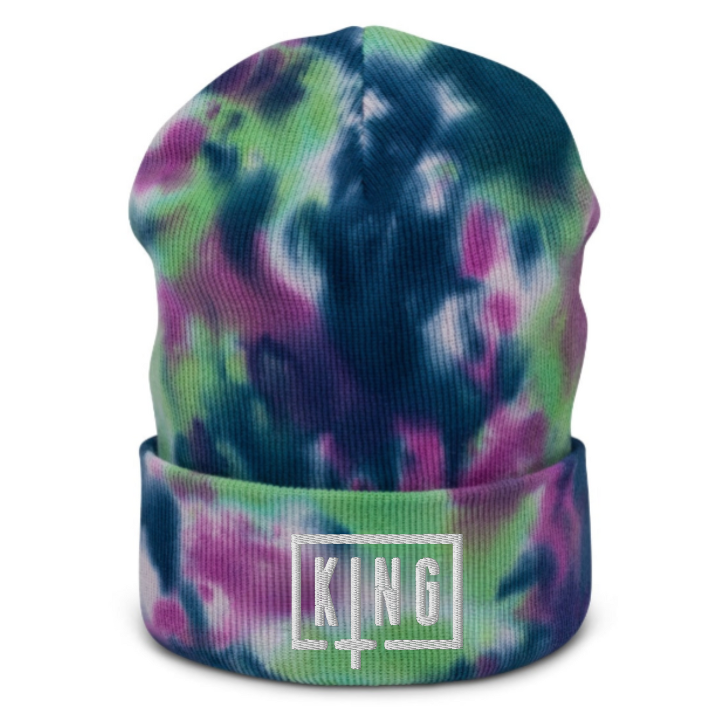 sullivan king embroidered tie dye beanie