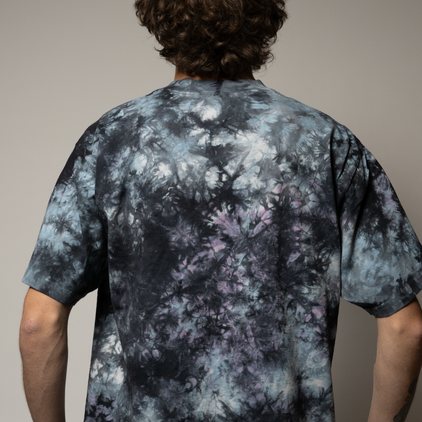 g jones Embroidered Oversized tie-dye t-shirt