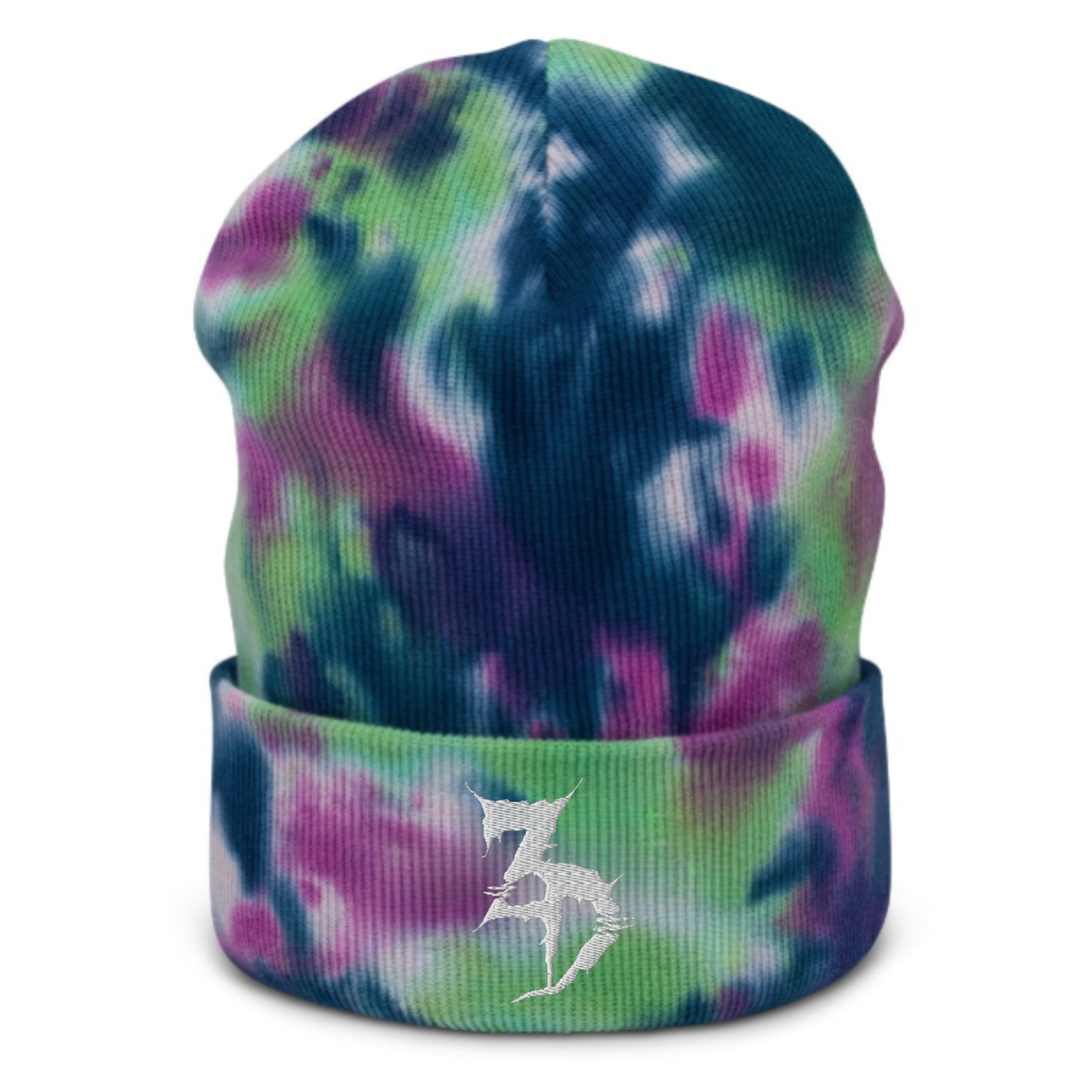 zeds dead embroidered tie dye beanie