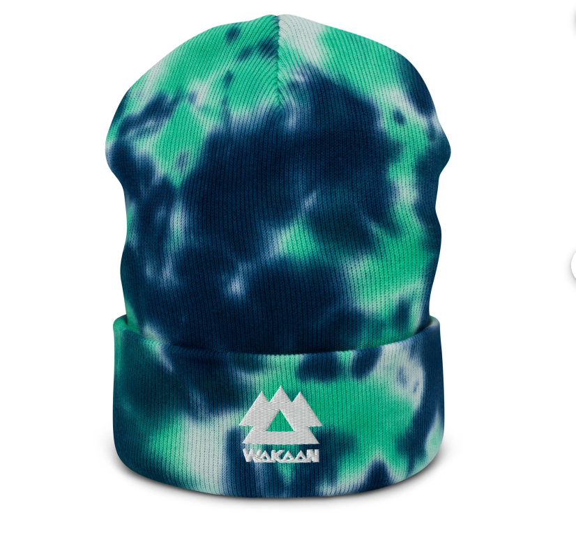 wakaan embroidered tie dye beanie