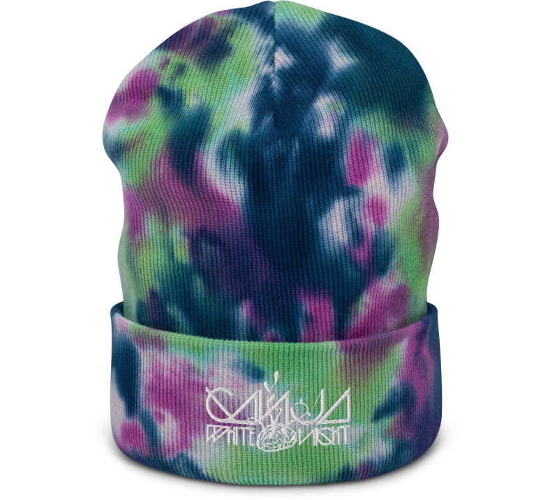 ganja white night embroidered tie dye beanie