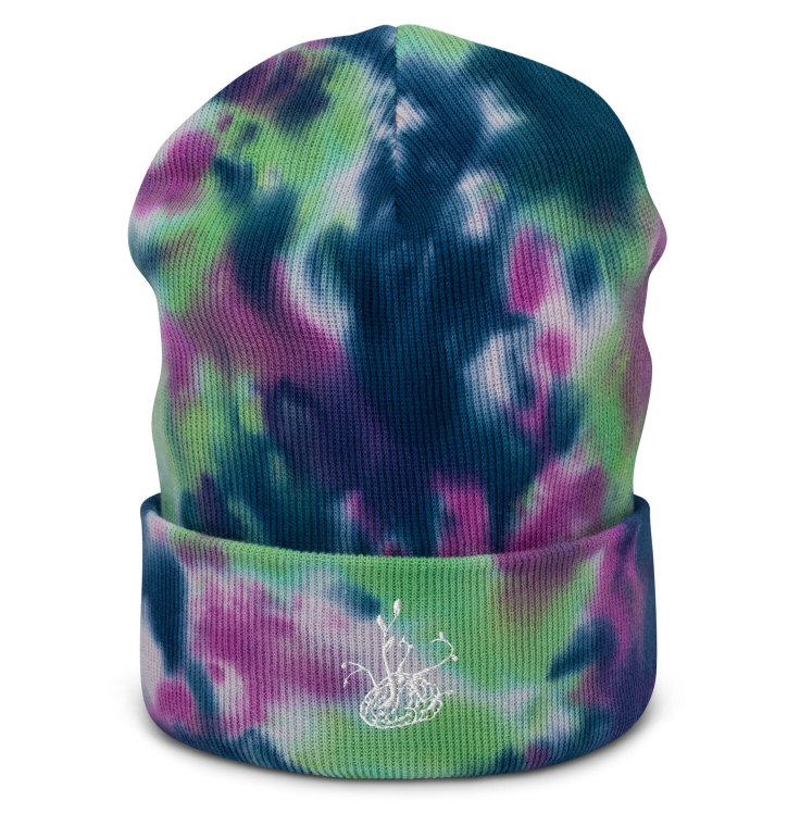 ganja white night embroidered tie dye beanie