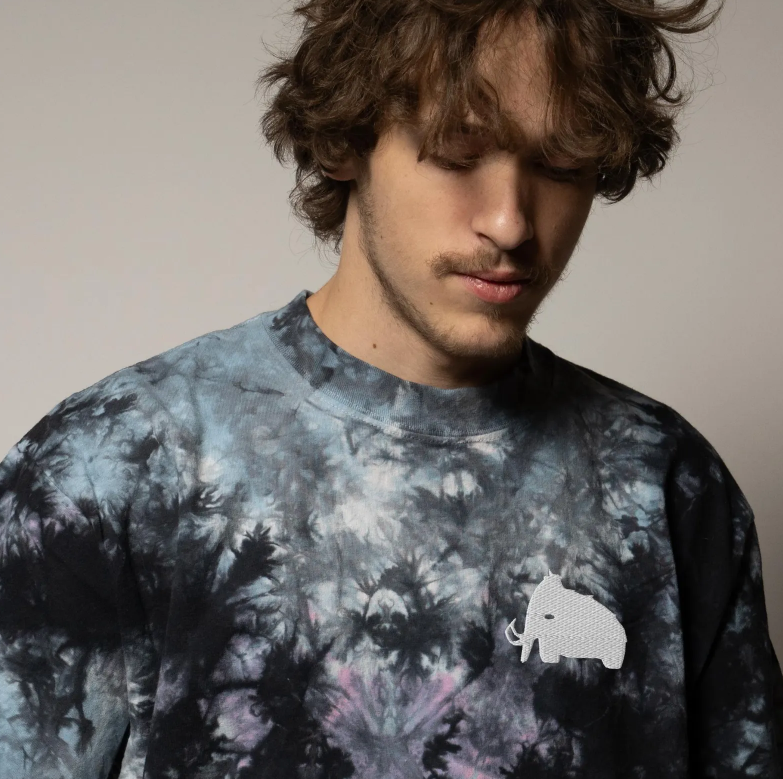 Wooli embroidered oversized tie-dye t-shirt