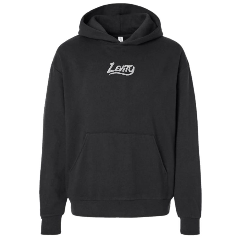 levity embroidered unisex hoodie
