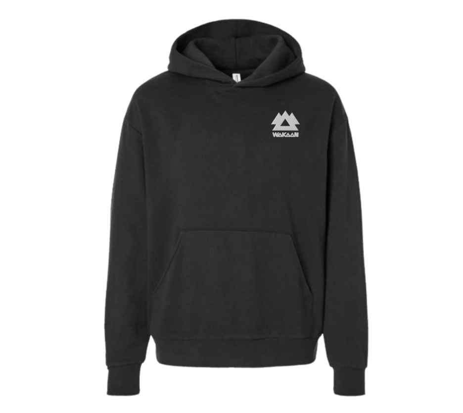 wakaan embroidered unisex hoodie