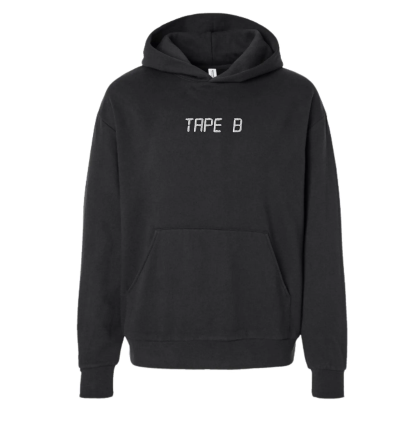 tape b embroidered unisex hoodie