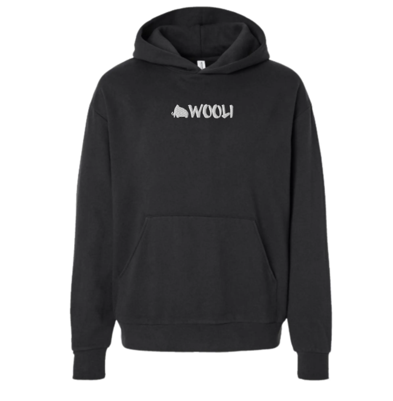 wooli embroidered unisex hoodie