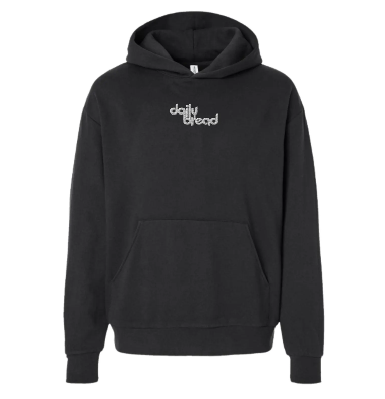 daily bread embroidered unisex hoodie