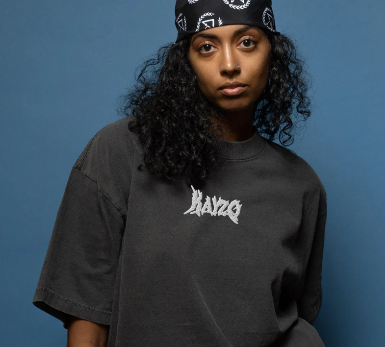 Kayzo embroidered oversized faded t-shirt