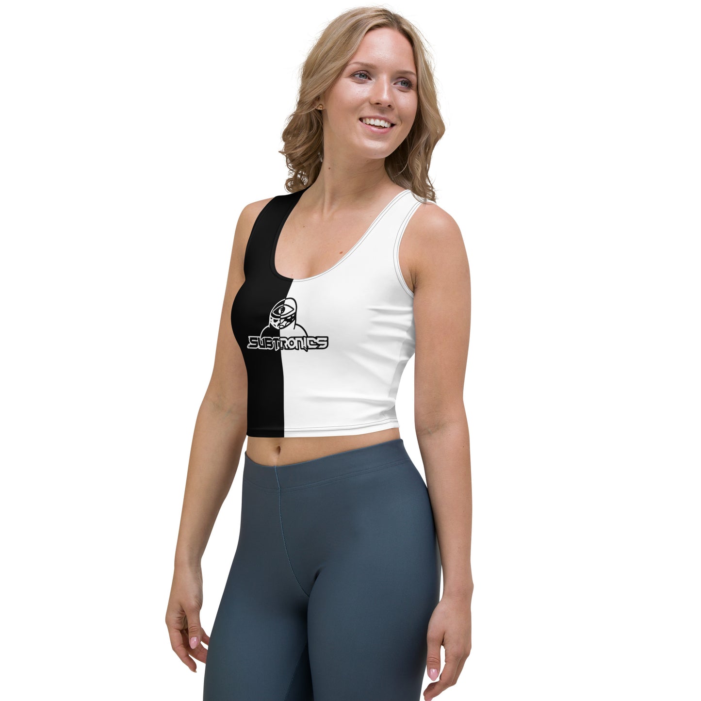 Subtronics Black & White Crop Top