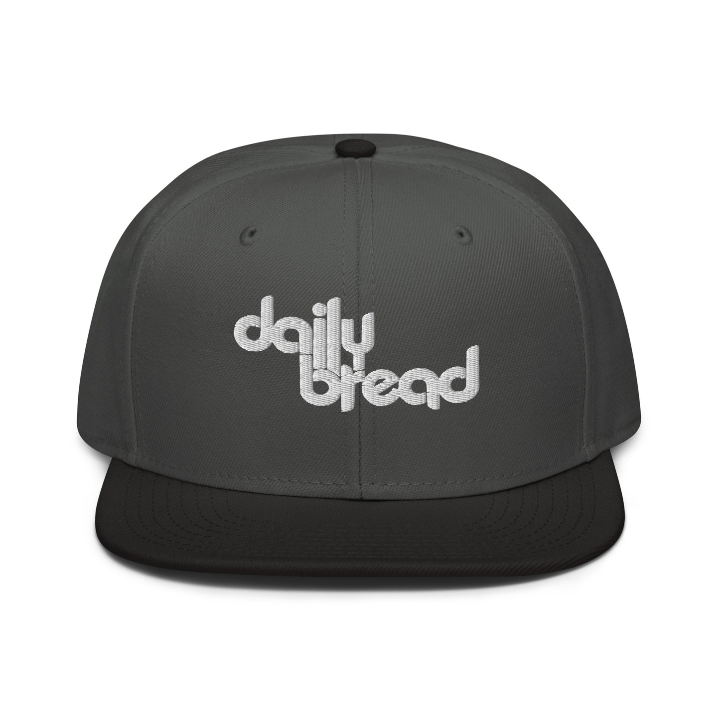 daily bread embroidered snapback hat