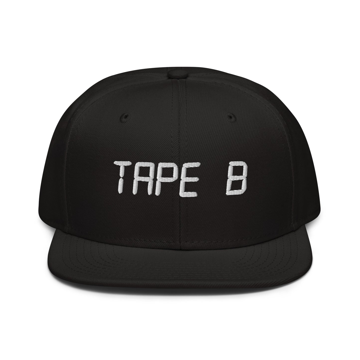 tape b embroidered snapback hat