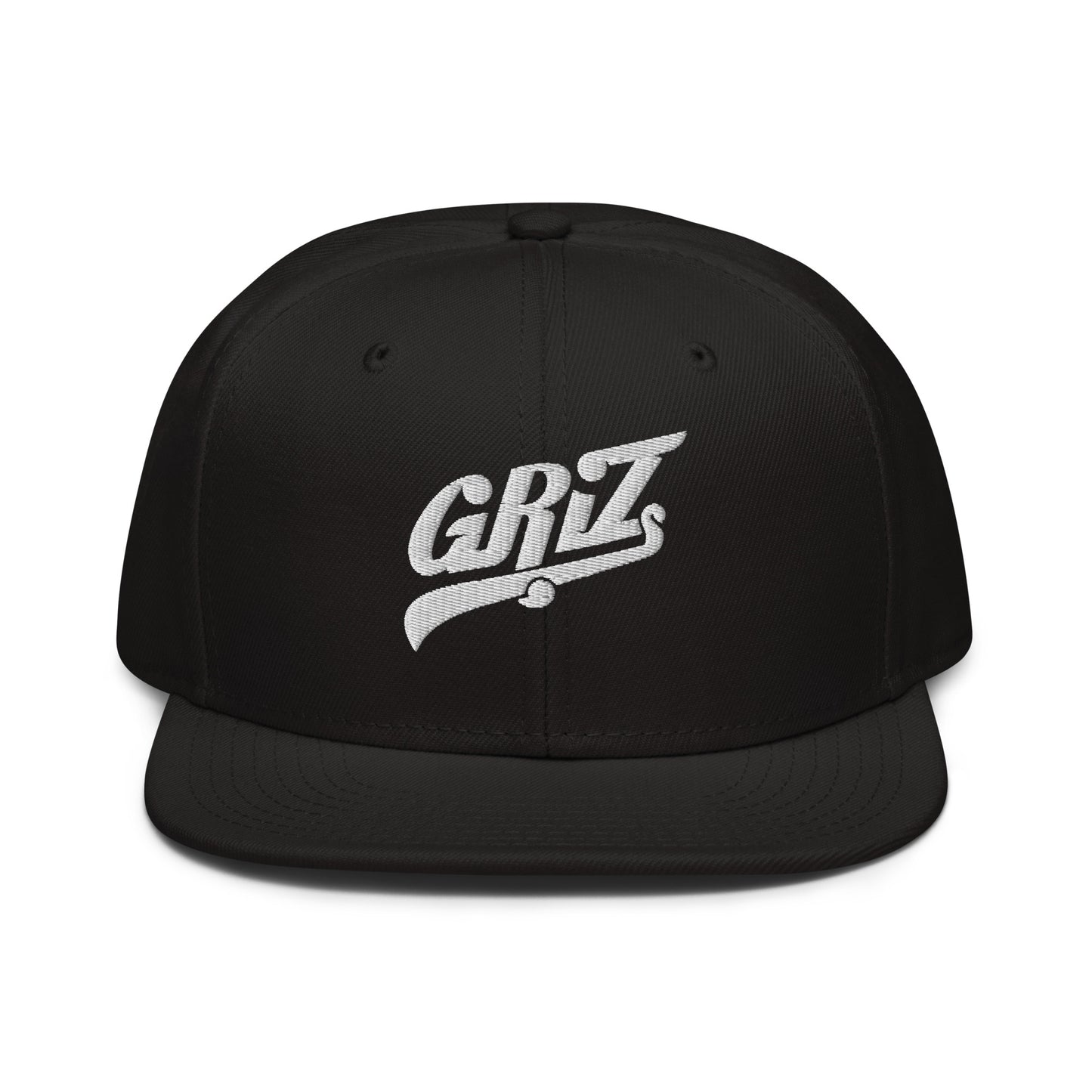 griz embroidered snapback hat