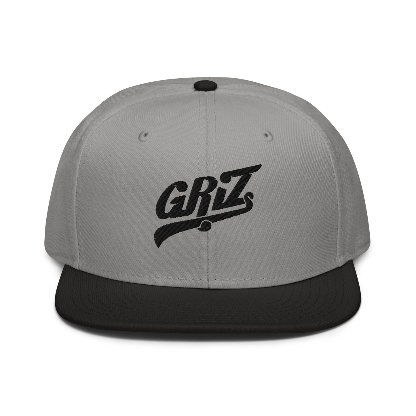 griz embroidered snapback hat