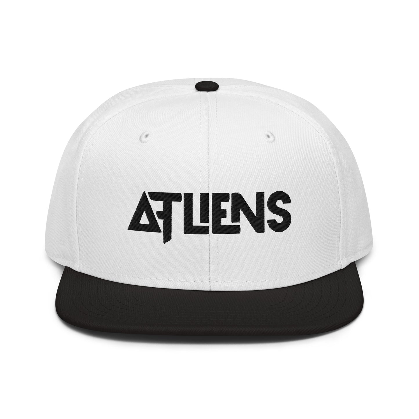 atliens embroidered snapback hat
