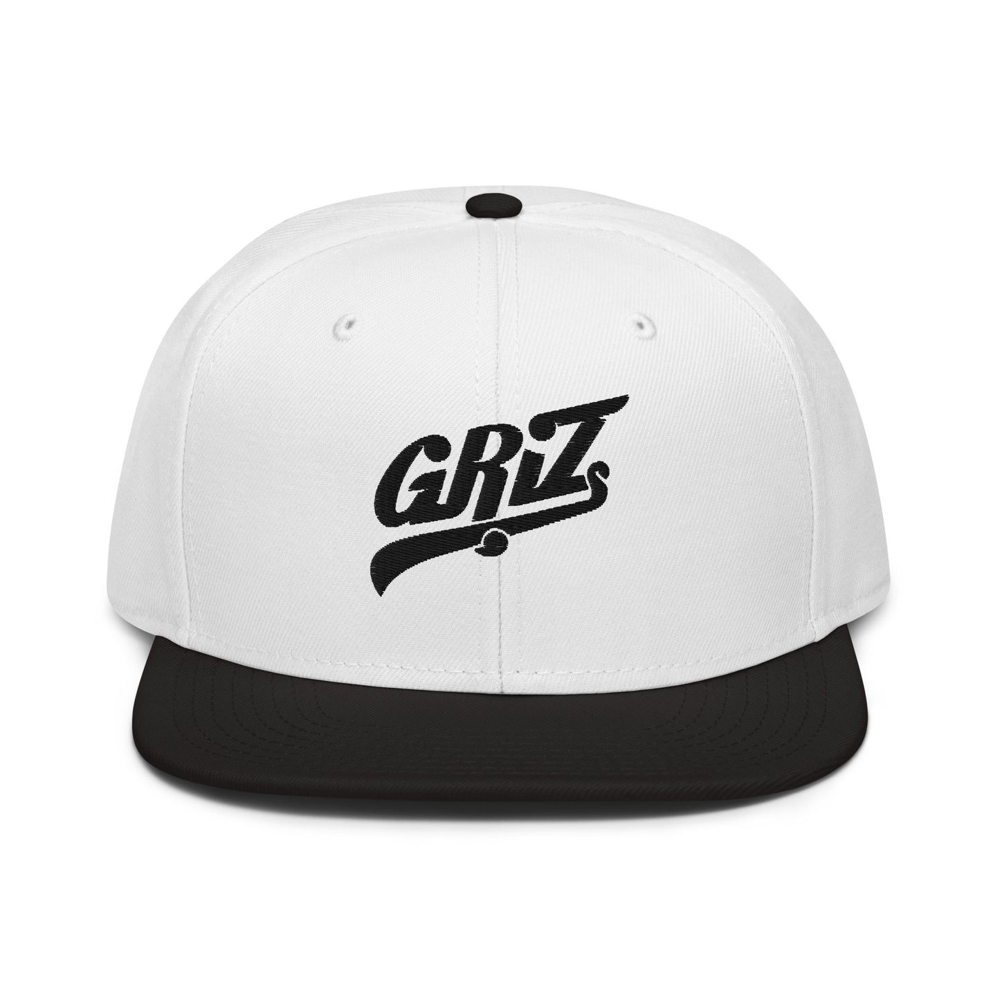 griz embroidered snapback hat