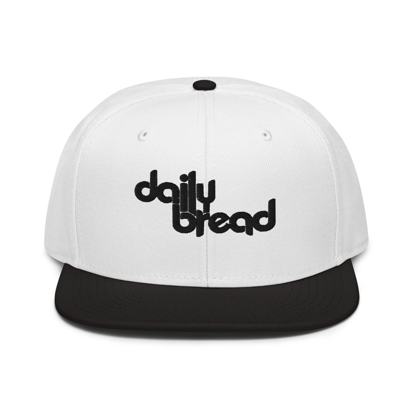 daily bread embroidered snapback hat