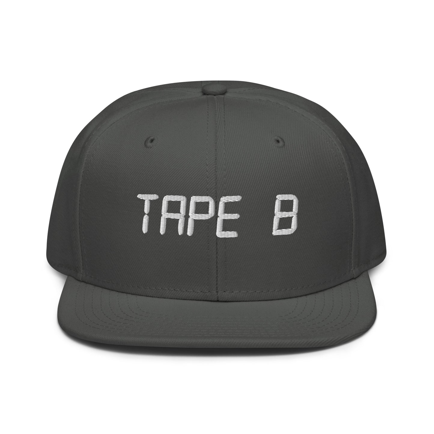 tape b embroidered snapback hat