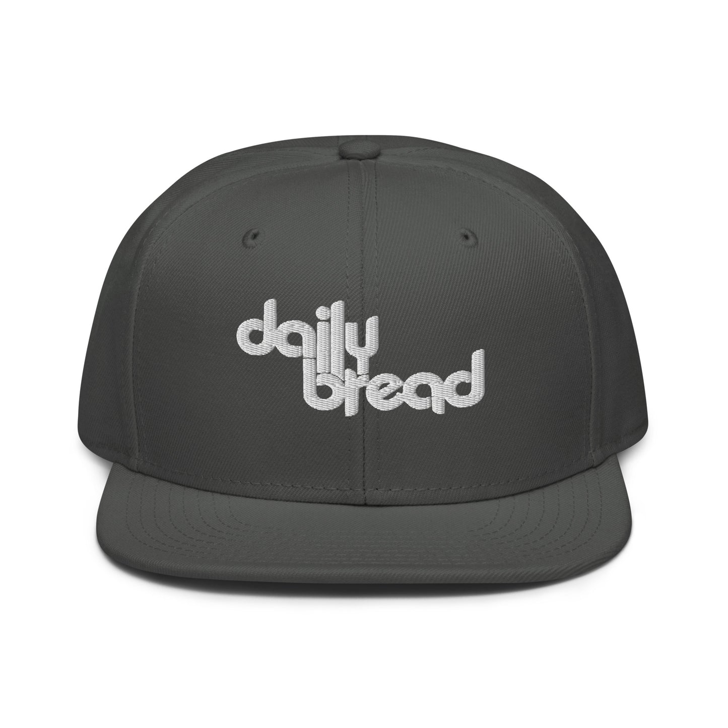 daily bread embroidered snapback hat