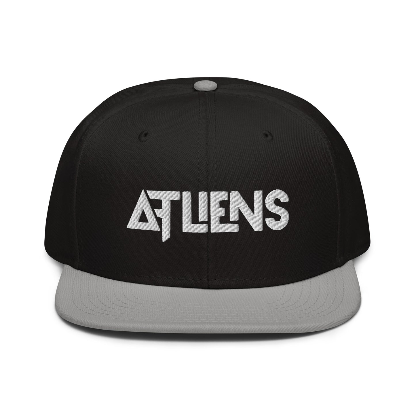 atliens embroidered snapback hat