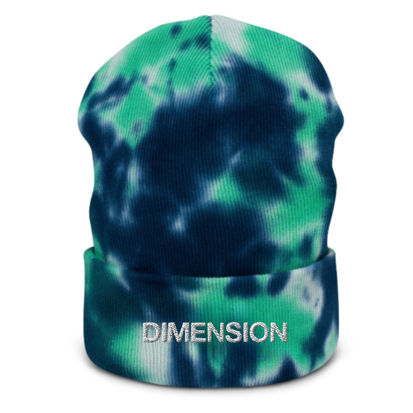 dimension embroidered tie dye beanie