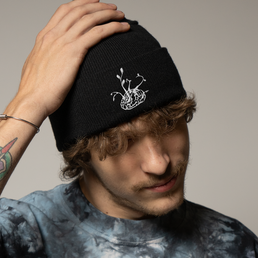Ganja White Night Embroidered Beanie