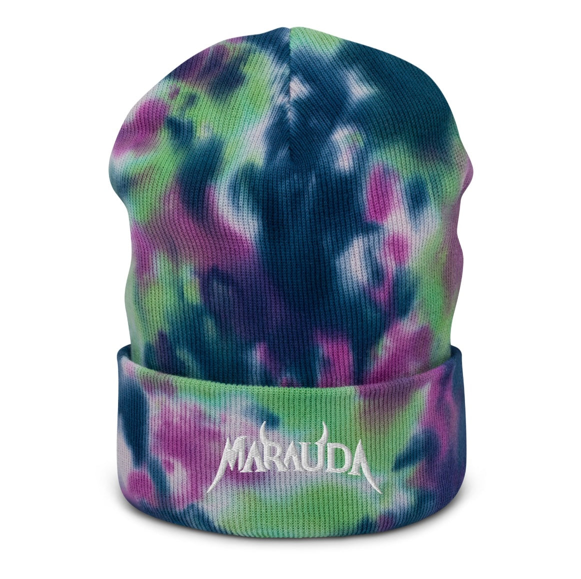 Marauda embroidered tie dye beanie