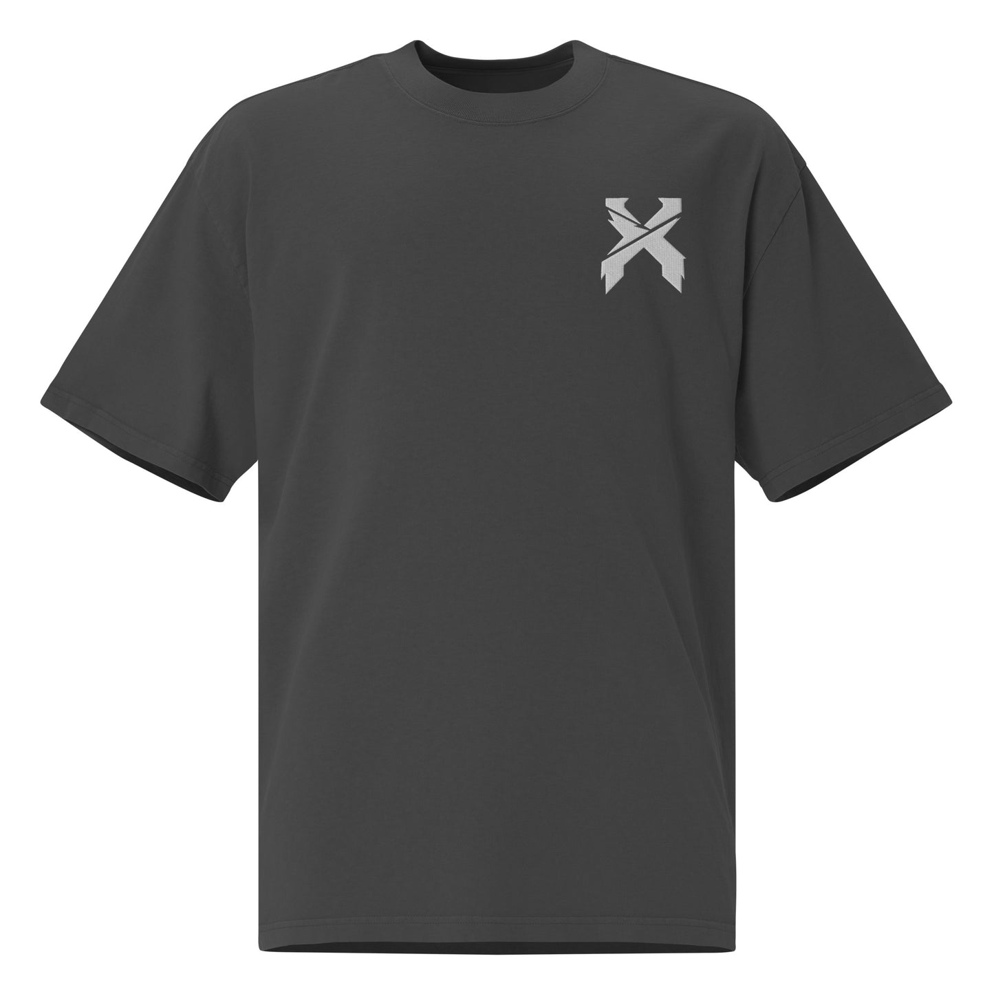 excision embroidered oversized faded t-shirt