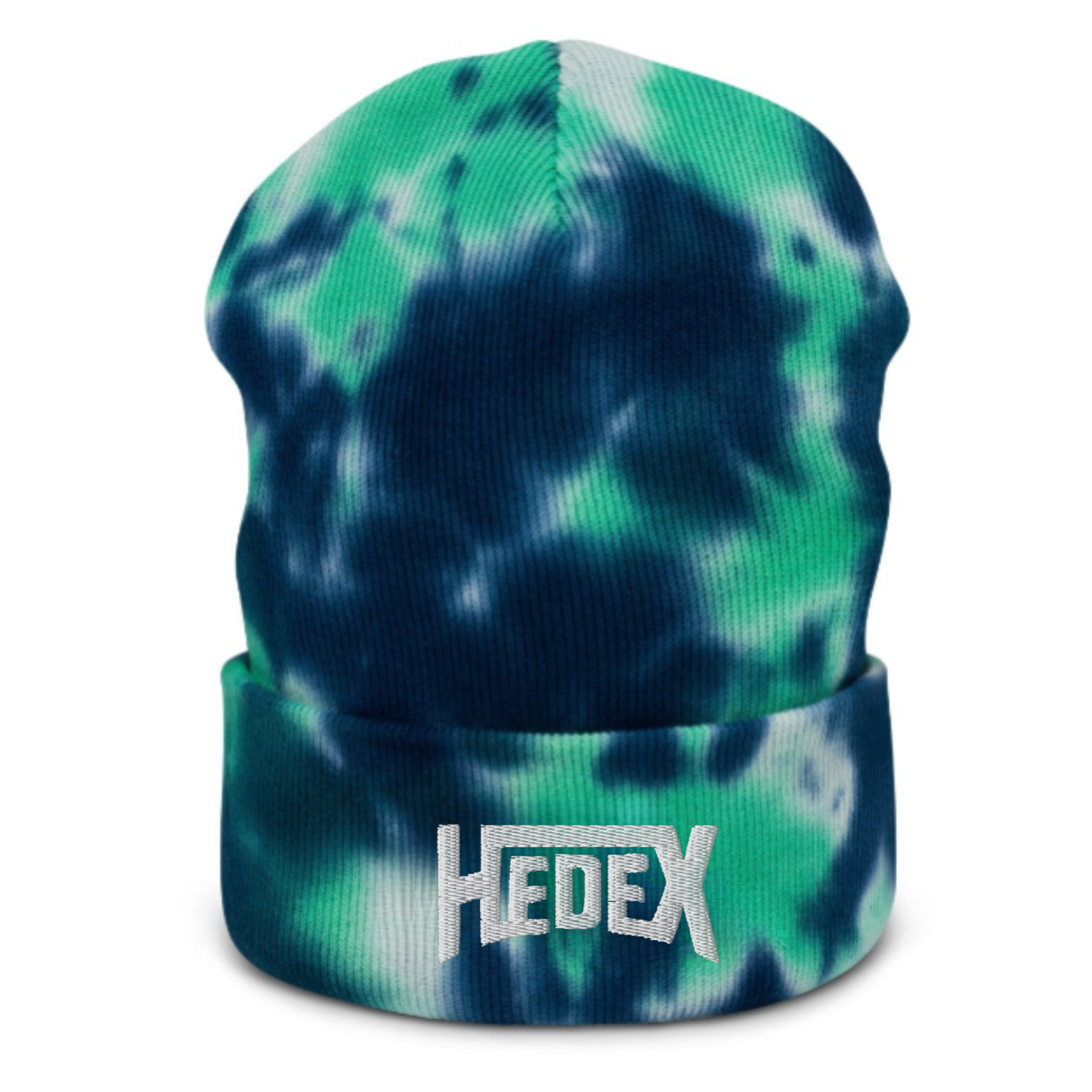 hedex embroidered tie dye beanie