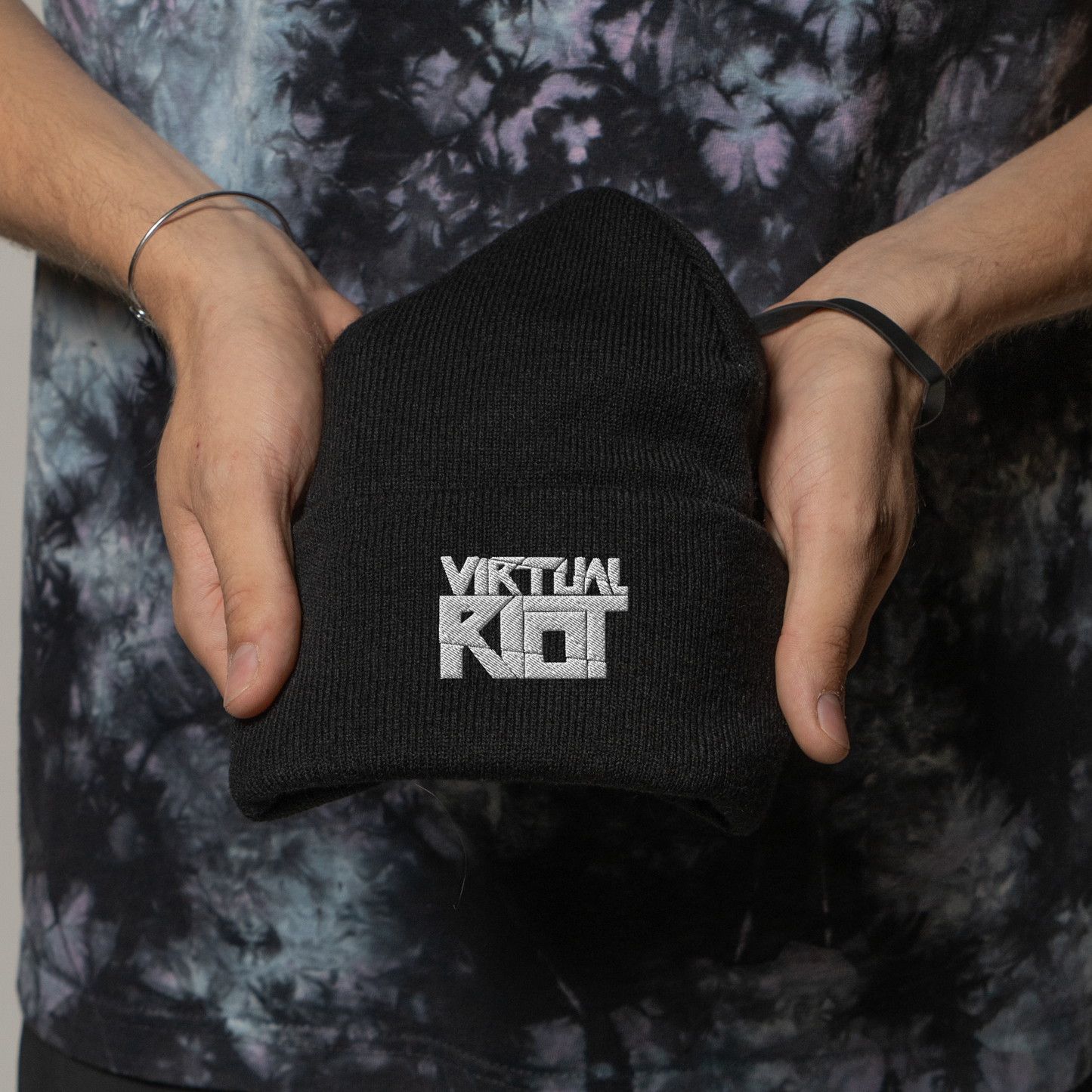 Virtual Riot Embroidered Beanie