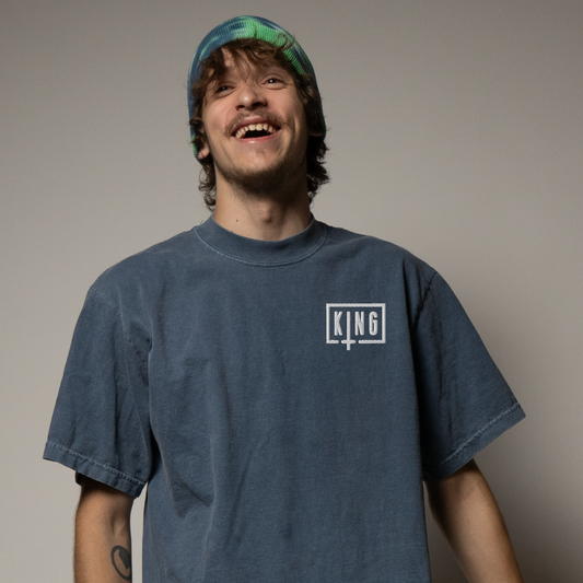 sullivan king embroidered oversized faded t-shirt