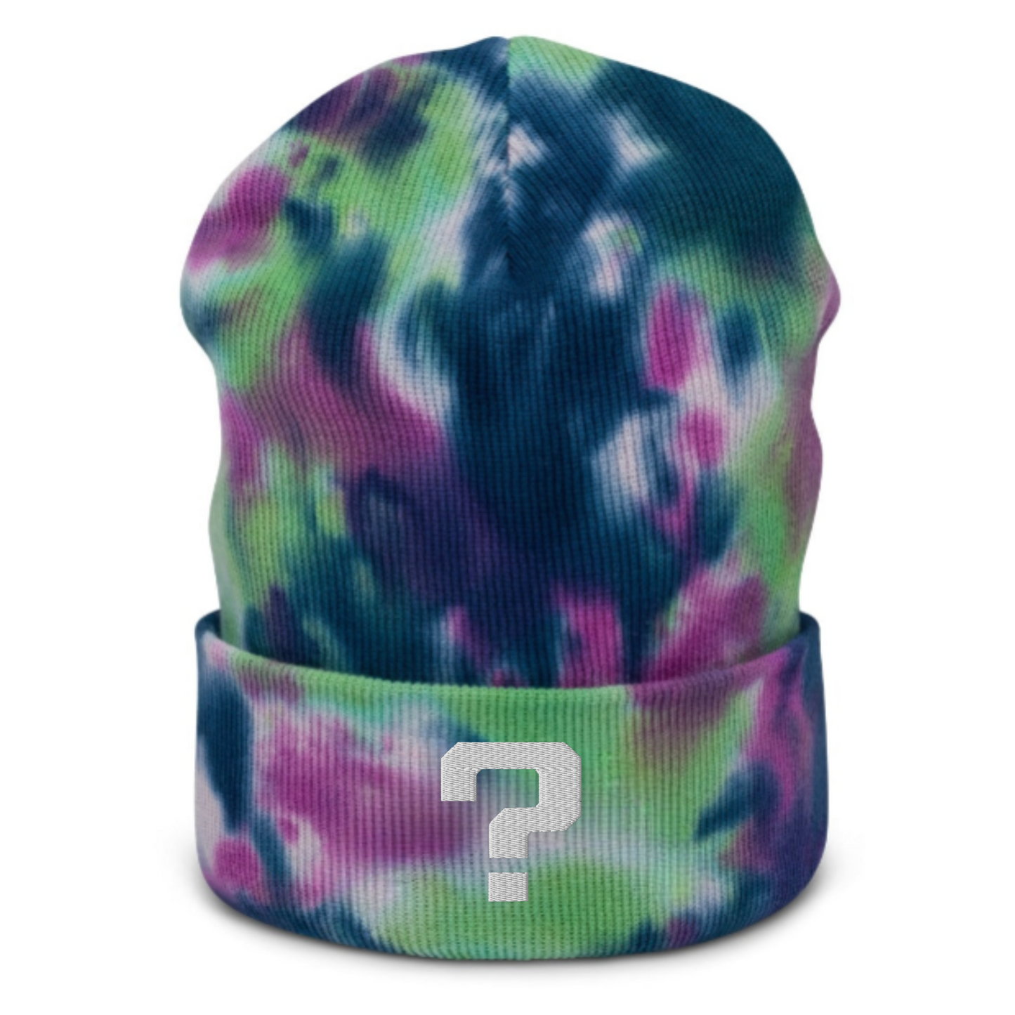 tipper embroidered tie dye beanie