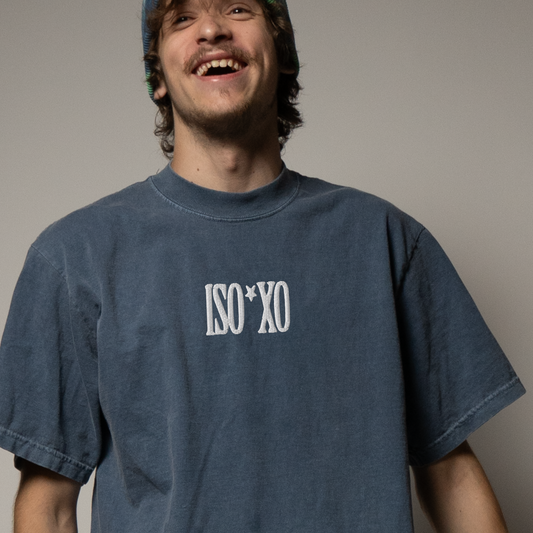 ISOXO embroidered oversized faded t-shirt