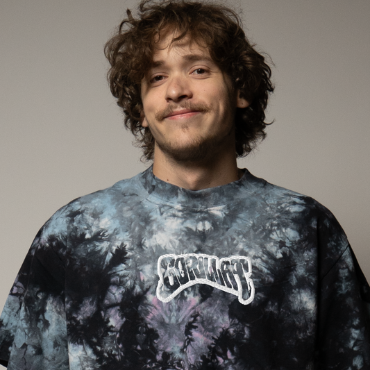 GorillaT embroidered oversized tie-dye t-shirt