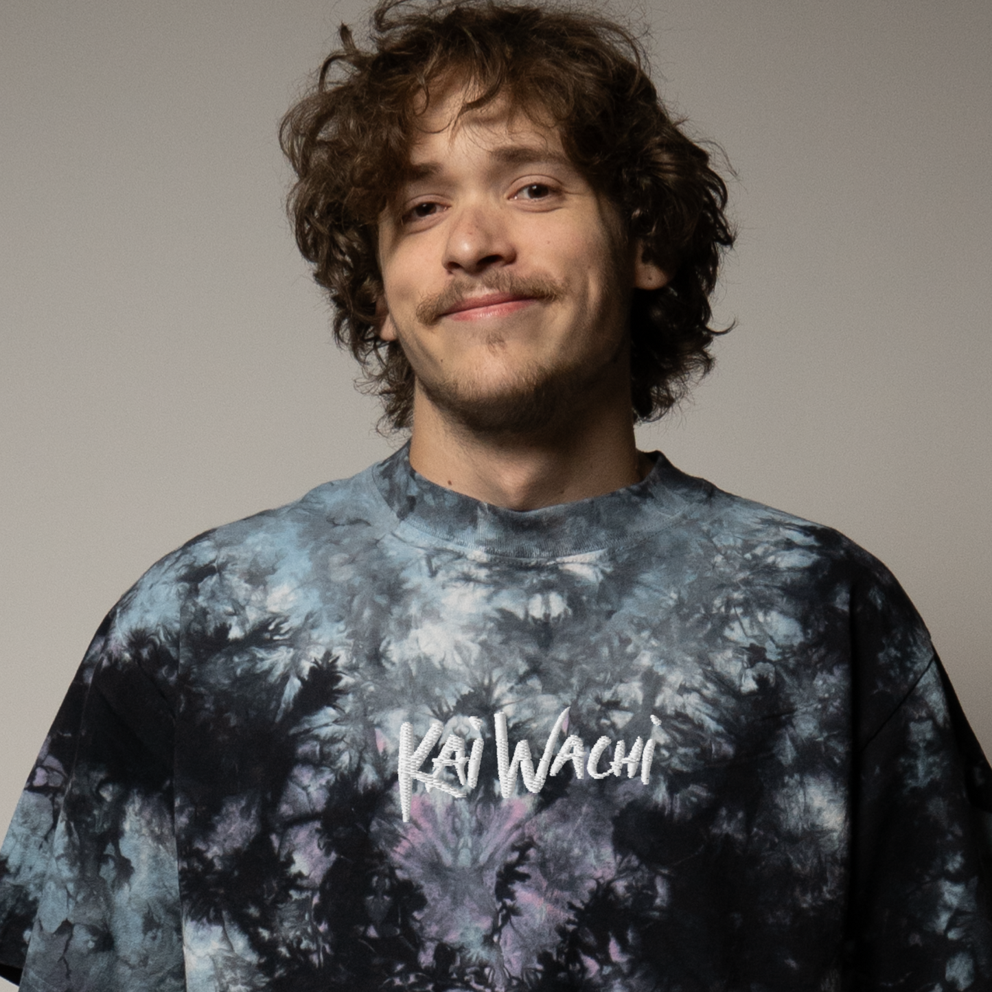 Kai Wachi embroidered oversized tie-dye t-shirt