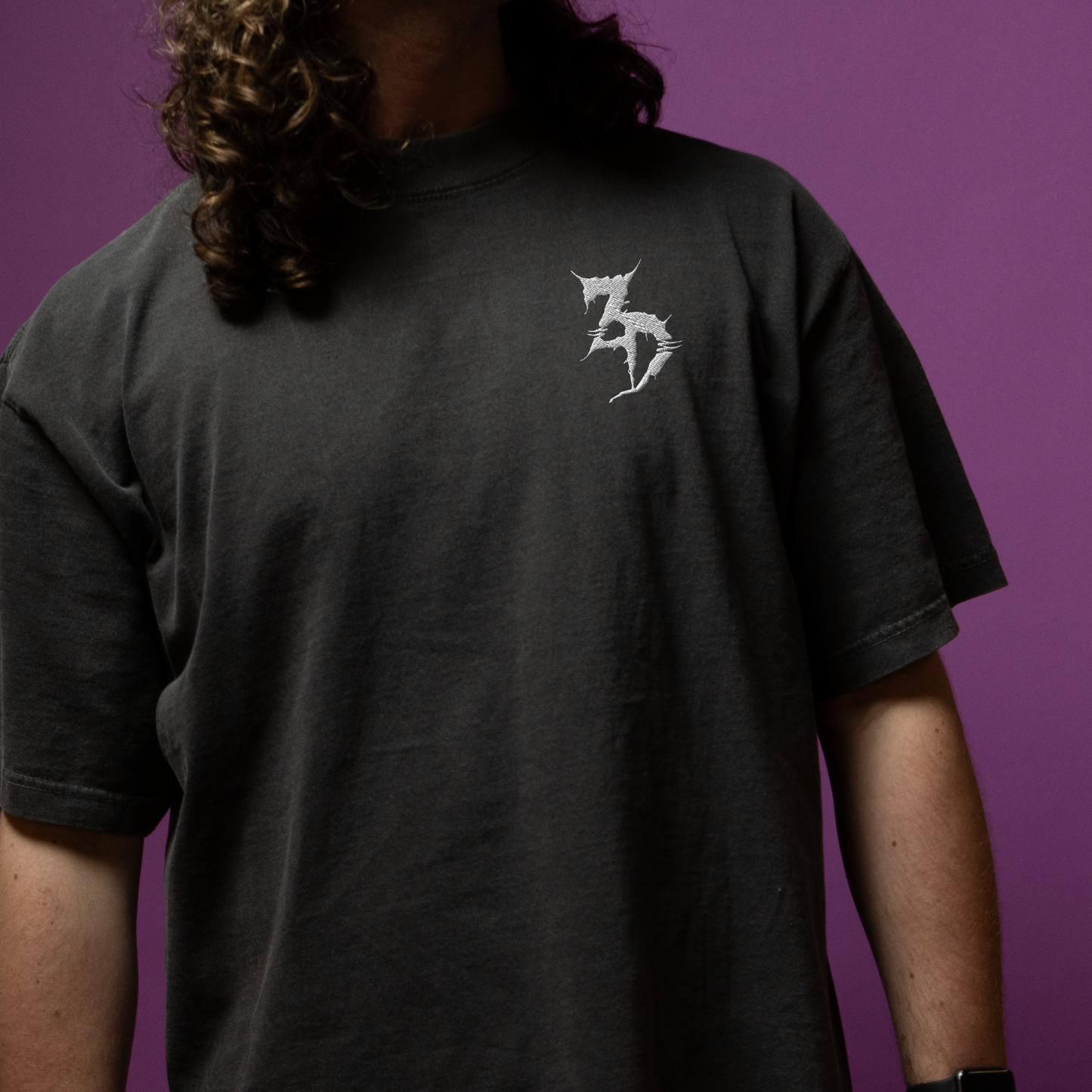 zeds dead embroidered oversized faded t-shirt