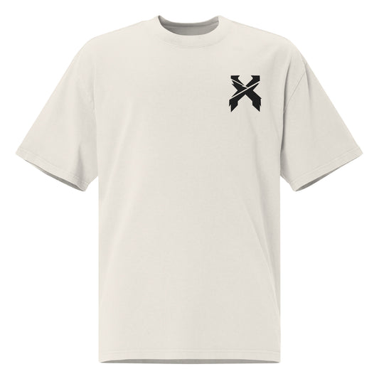 excision embroidered oversized faded t-shirt