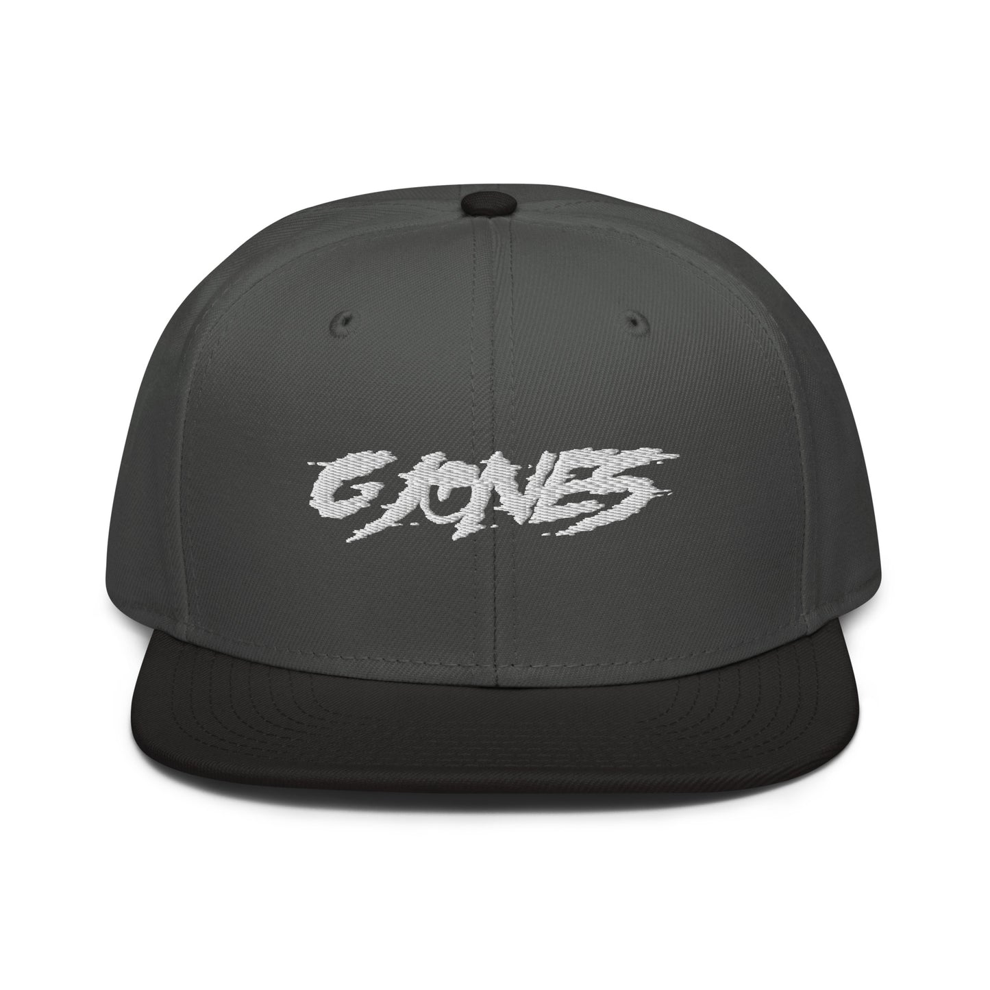 g jones embroidered snapback hat