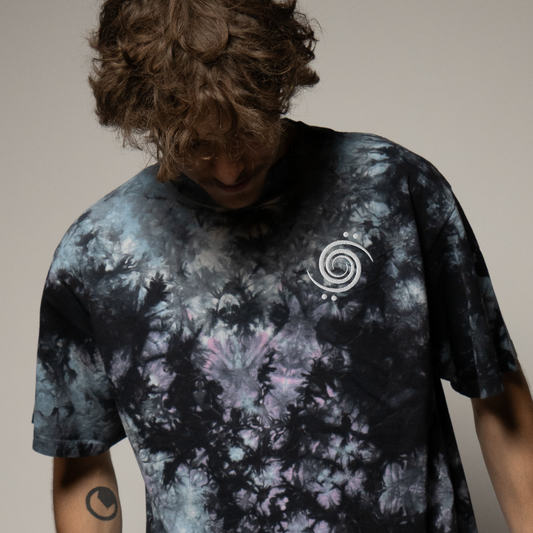 mersiv Embroidered Oversized tie-dye t-shirt