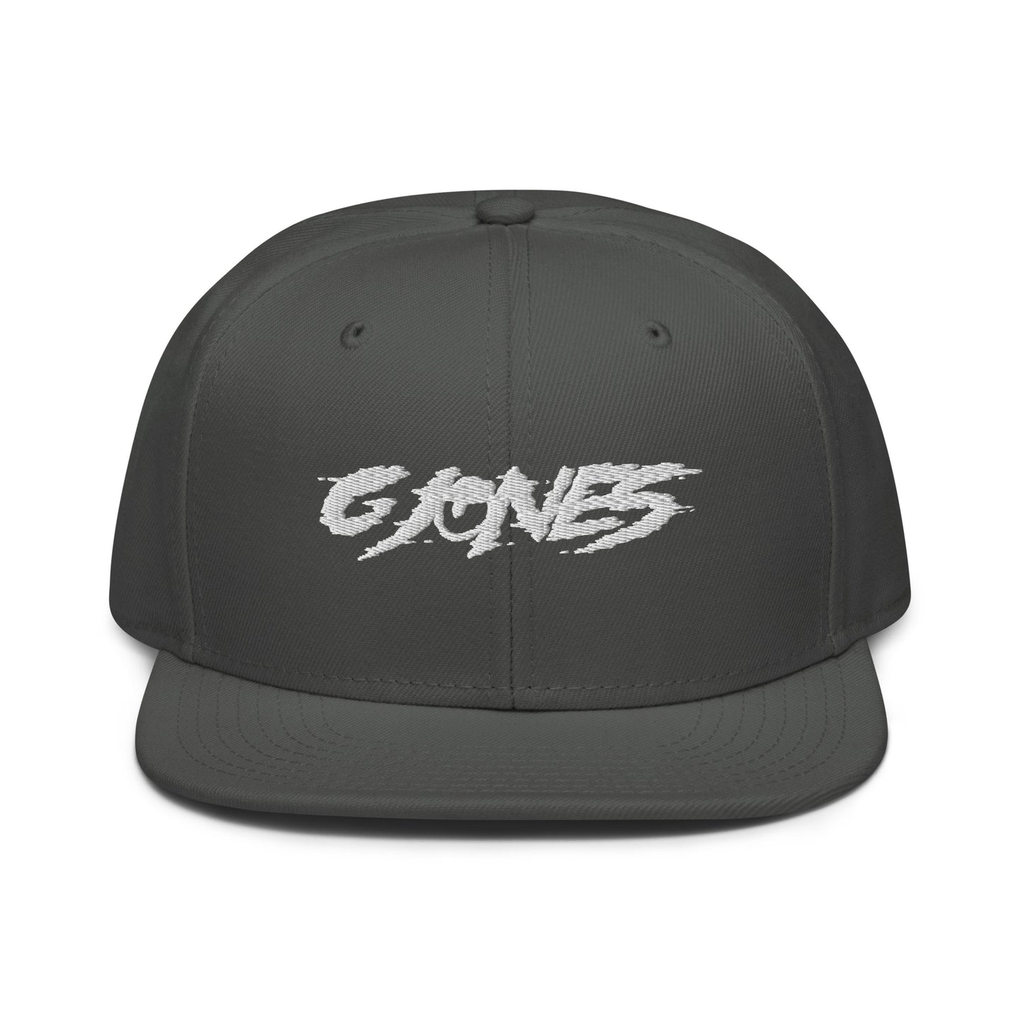 g jones embroidered snapback hat