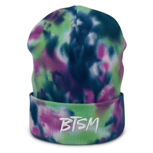 Black Tiger Sex Machine embroidered tie dye beanie