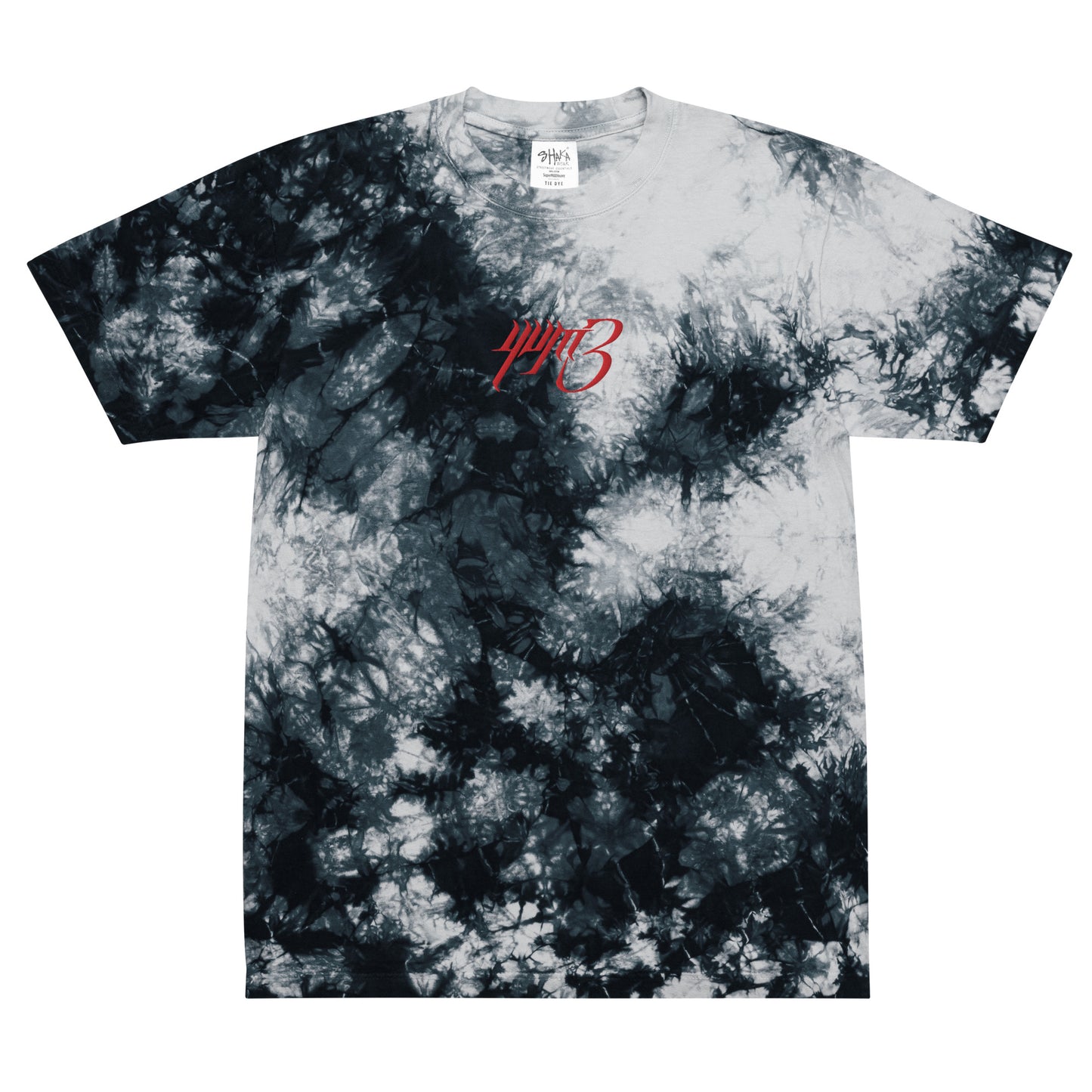 yvm3 Embroidered Oversized tie-dye t-shirt