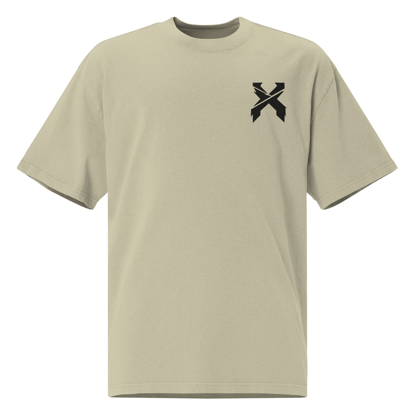 excision embroidered oversized faded t-shirt