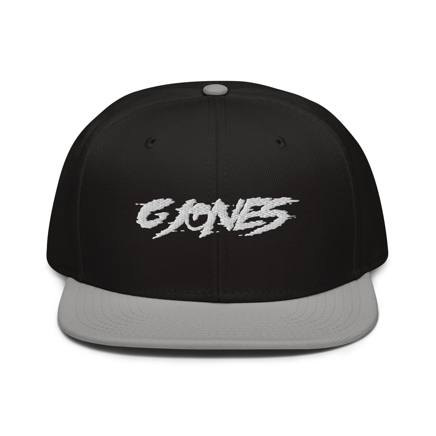 g jones embroidered snapback hat
