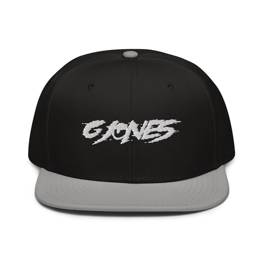 g jones embroidered snapback hat