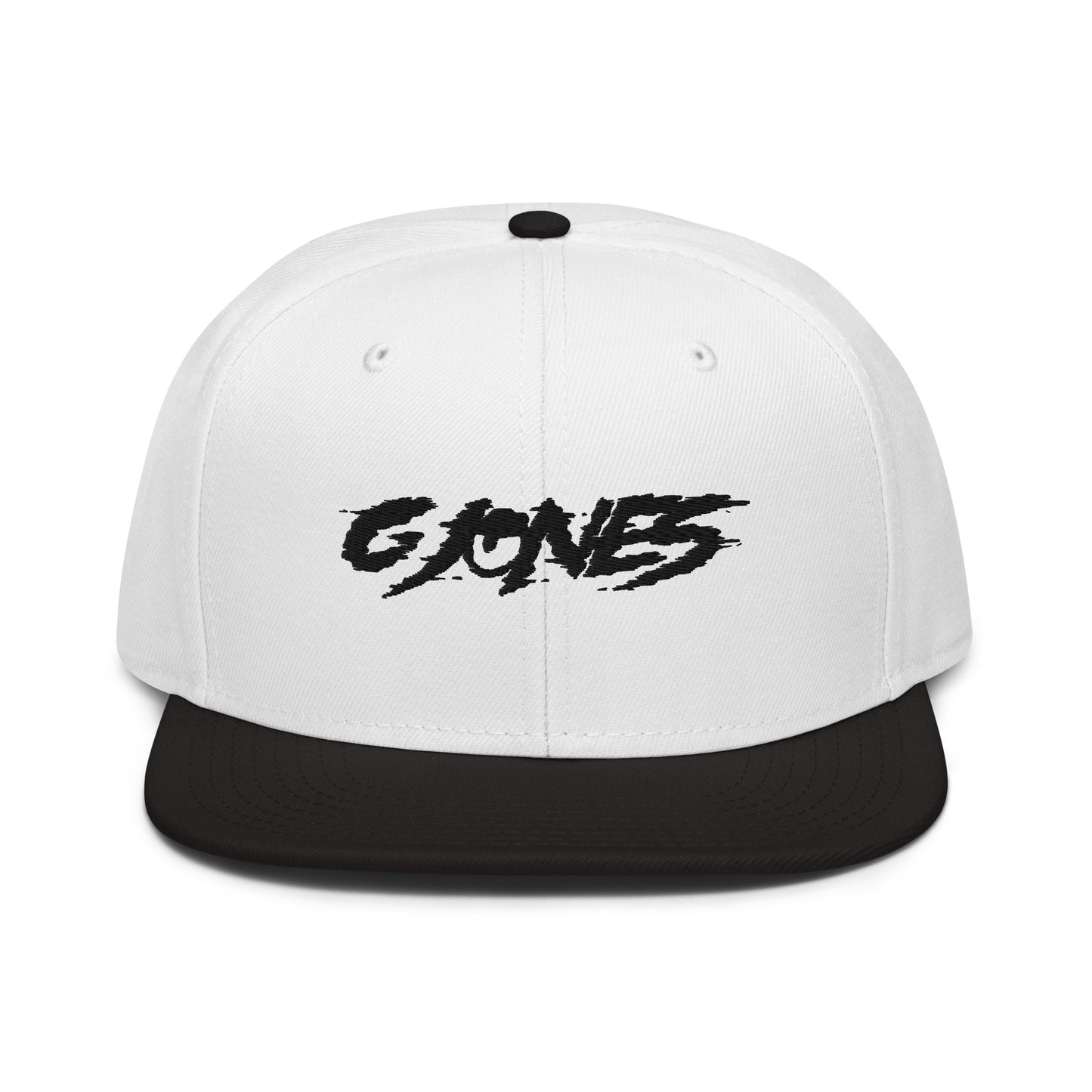 g jones embroidered snapback hat
