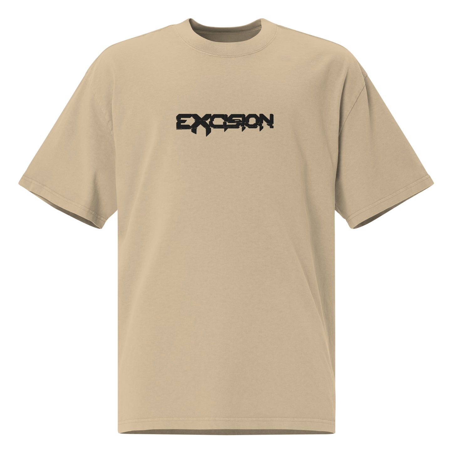 excision embroidered oversized faded t-shirt