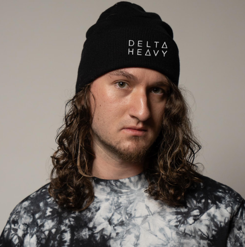 delta heavy embroidered beanie